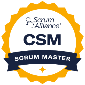 Scrum Alliance Certified ScrumMaster badge